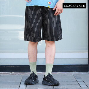 �R�A�Z���x�[�g �V���[�g�p���c COACERVATE PINSTRIPE SHORT PANTS �����Y �V���[�c �X�g���C�v�� �C�[�W�[�V���[�c �������� �X�g���[�g