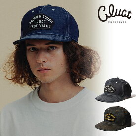 2024 春 先行予約 5月〜6月入荷予定 クラクト キャップ CLUCT TRUE VALUE[DENIM CAP] メンズ 送料無料 トラッカーキャップ