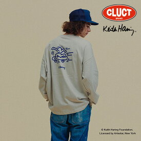 クラクト Tシャツ CLUCT×Keith Haring(キース・ヘリング) #D [L/S TEE] Keith Haring メンズ 長袖 ロンT コラボレーション 送料無料