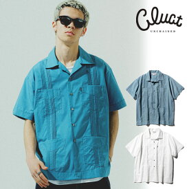 2024 夏秋 先行予約 6月〜7月入荷予定 クラクト シャツ CLUCT GUNAYABERA[CUBA SHIRT] メンズ キューバシャツ 送料無料 キャンセル不可