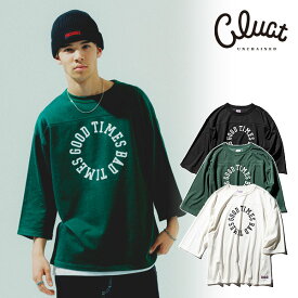 2024 夏秋 先行予約 8月〜9月入荷予定 クラクト CLUCT Tシャツ AFTON[3/4 TEE] メンズ 7分袖Tシャツ 送料無料 キャンセル不可