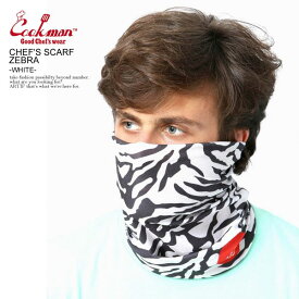 クックマン スカーフ COOKMAN CHEF'S SCARF ZEBRA -WHITE- ストリート系 ファッション