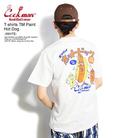 COOKMAN クックマン 半袖 Tシャツ tシャツ T shirts TM Paint Hot Dog WHITE メンズ レディース 男女兼用 おしゃれ