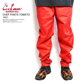 COOKMAN クックマン シェフパンツ イージーパンツ CHEF PANTS TOMATO RED メンズ レディース 男女兼用 おしゃれ コックマン