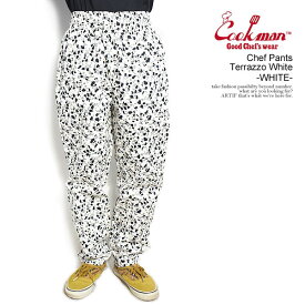 クックマン パンツ COOKMAN Chef Pants Terrazzo White -WHITE- メンズ シェフパンツ イージーパンツ 送料無料 ストリート