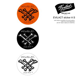 C[uANg XebJ[ EVILACT EVILACT sticker A S Y V[ oCJ[ Xg[g