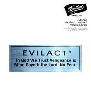 C[uANg XebJ[ EVILACT EVILACT - In God ... sticker S -metallic hairline- Y V[ oCJ[ Xg[g