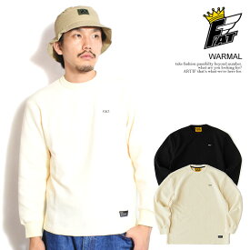 30％OFF SALE セール エフエーティー Tシャツ FAT WARMAL メンズ 長袖 ロンT ワッフルカットソー ワンポイント 送料無料 ストリート