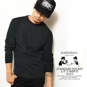 �O���b�h�n���h ����T�V���c GLAD HAND STANDARD POCKET L/S T-SHIRTS -BLACK-�y�X�g���[�g�n �t�@�b�V�����z