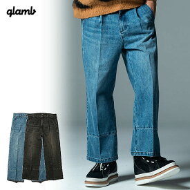 30％OFF SALE セール glamb グラム Crease Denim Slacks メンズ パンツ デニム
