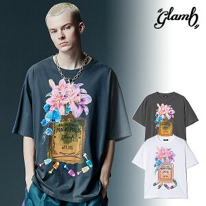 2026 �~ ��s�\�� 10�����{�`11����{���ח\�� �O���� T�V���c glamb Magic Pills T-Shirt �}�W�b�N�s��T�V���c �������� �L�����Z���s��
