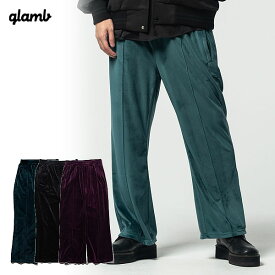 30％OFF SALE セール glamb グラム パンツ ベロアジャージパンツ Velour Jersey Pants メンズ おしゃれ