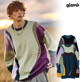 グラム ニット glamb Marble Jacquard Knit マーブルジャガードニット 送料無料