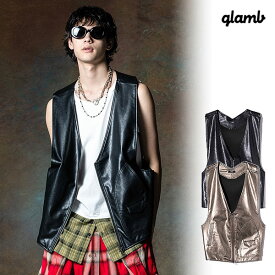 2024 夏 先行予約 4月下旬～5月上旬入荷予定 グラム ベスト glamb Astro Leather Vest アストロレザーベスト 送料無料 キャンセル不可