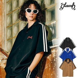 �O���� T�V���c glamb Line Tape Track Shirt ���C���e�[�v�g���b�N�V���c ��������