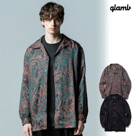 グラム シャツ glamb Open Collar Paisley SH オープンカラーペイズリーシャツ 送料無料