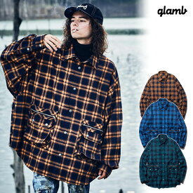 glamb グラム シャツ 4XL Check SH フォーエックスエルチェックシャツ メンズ