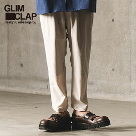 GLIMCLAP グリムクラップ Two-way stretch fabric cocoon silhouette pants メンズ