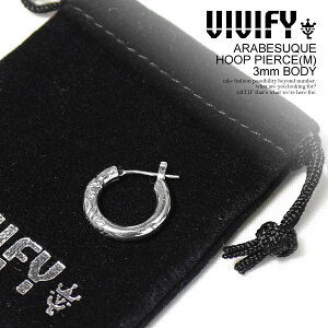 ビビファイ ピアス VIVIFY ARABESUQUE HOOP PIERCE(M) 3mm BODY フープピアス