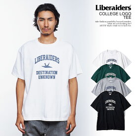 リベレイダース Tシャツ Liberaiders COLLEGE LOGO TEE メンズ 半袖 ヴィンテージ加工 送料無料 ストリート