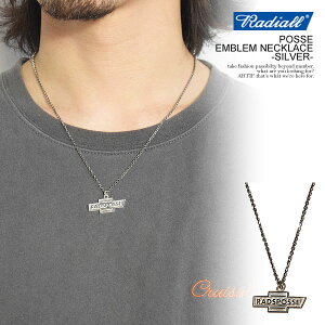 ���f�B�A�� �l�b�N���X RADIALL POSSE - EMBLEM NECKLACE -SILVER- radiall �����Y �G���u�����l�b�N���X 925�V���o�[ �������� �X�g���[�g