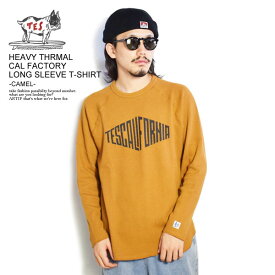 The Endless Summer エンドレスサマー 長袖 Tシャツ ロンT サーマル TES HEAVY THRMAL CAL FACTORY LONG SLEEVE T SHIRT CAMEL メンズ レディース 男女兼用 おしゃれ