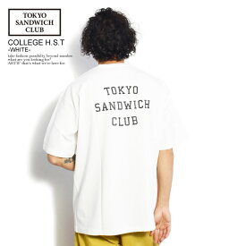 TOKYO SANDWICH CLUB トウキョウサンドウィッチクラブ Tシャツ T.S.C-COLLEGE H.S.T -WHITE- メンズ 半袖