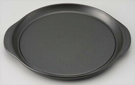 24.5cmステーキ陶板（黒）　サイズ：24.5×22×H2cm(内径18.5cm) 業務用 キッチン用品 厨房用品 食器 居酒屋 おしゃれ食器 創作料理