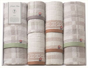 Heart Noteバスタオル2P・フェイスタオル2P・ウォッシュタオル2P HN-00101 内祝 内祝い お祝 御祝 記念品 出産内祝い プレゼント 快気祝い 粗供養 引出物