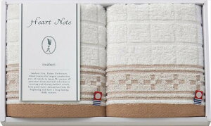 今治タオル Heart Note ウォッシュタオル2P HN-0016 内祝 内祝い お祝 御祝 記念品 出産内祝い プレゼント 快気祝い 粗供養 引出物