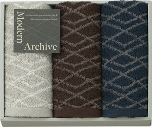 Modern Archive フェイスタオル3P MAC2530 内祝 内祝い お祝 御祝 記念品 出産内祝い プレゼント 快気祝い 粗供養 引出物