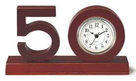 木製　50周年記念時計
