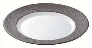 ディナープレートアラカルト シャルボン 25.5cmリムスープボール リムブラック 白磁 25.7×4 食器 創作料理 一品料理 多国籍料理 器 アジアン料理 和食器 洋食器 居酒屋 焼肉 中華 などにご利用