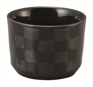 ココ COCO チェックBKカップ 磁器 6.7×H5cm・110cc 食器 創作料理 一品料理 多国籍料理 器 アジアン料理 和食器 洋食器 居酒屋 焼肉 中華 などにご利用頂けます