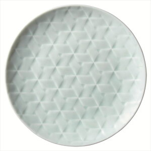 網代 17cm丸皿 青白 磁器 φ17.4×H1.8cm 食器 創作料理 一品料理 多国籍料理 器 アジアン料理 和食器 洋食器 居酒屋 焼肉 中華 などにご利用頂けます
