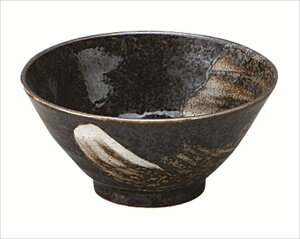 荒刷毛 4.8めし丼 磁器 φ14.5×6cm 食器 創作料理 一品料理 多国籍料理 器 アジアン料理 和食器 洋食器 居酒屋 焼肉 中華 などにご利用頂けます