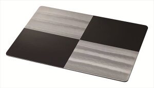 黒シルバー市松尺四敷膳 樹脂 43.6×32.8×H0.4cm 食器 創作料理 一品料理 多国籍料理 器 アジアン料理 和食器 洋食器 居酒屋 焼肉 中華 などにご利用頂けます