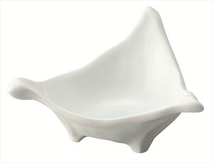 青白磁ちぎり三角小鉢 強化磁器 12×13×6.5cm 食器 創作料理 一品料理 多国籍料理 器 アジアン料理 和食器 洋食器 居酒屋 焼肉 中華 などにご利用頂けます