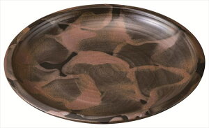 いぶし 25cm皿 磁器 φ24.8×H3.2cm 食器 創作料理 一品料理 多国籍料理 器 アジアン料理 和食器 洋食器 居酒屋 焼肉 中華 などにご利用頂けます