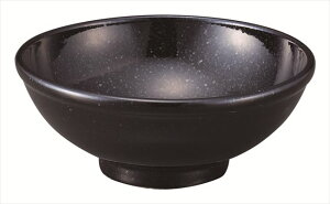 黒御影 玉高台6.5丼 磁器 19.6×H8cm・1,150cc 食器 創作料理 一品料理 多国籍料理 器 アジアン料理 和食器 洋食器 居酒屋 焼肉 中華 などにご利用頂けます