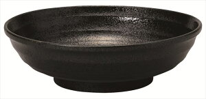 鳴門 麺鉢(中) 黒耀 磁器 22.3×6.9cm・1,200cc 食器 創作料理 一品料理 多国籍料理 器 アジアン料理 和食器 洋食器 居酒屋 焼肉 中華 などにご利用頂けます