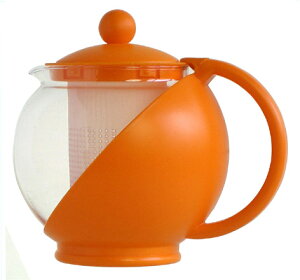 【楽天スーパーSALE】カラードガラス ティーサーバー ティーポット750ml茶こし付き【10P05Sep15】