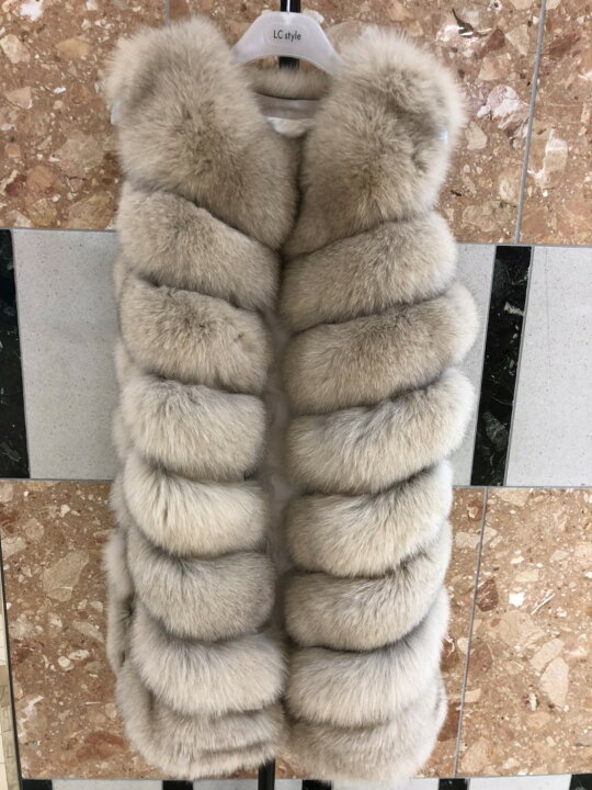 楽天市場】SALE セール 毛皮 リアルフォックス FOX ロングベスト ジレ  