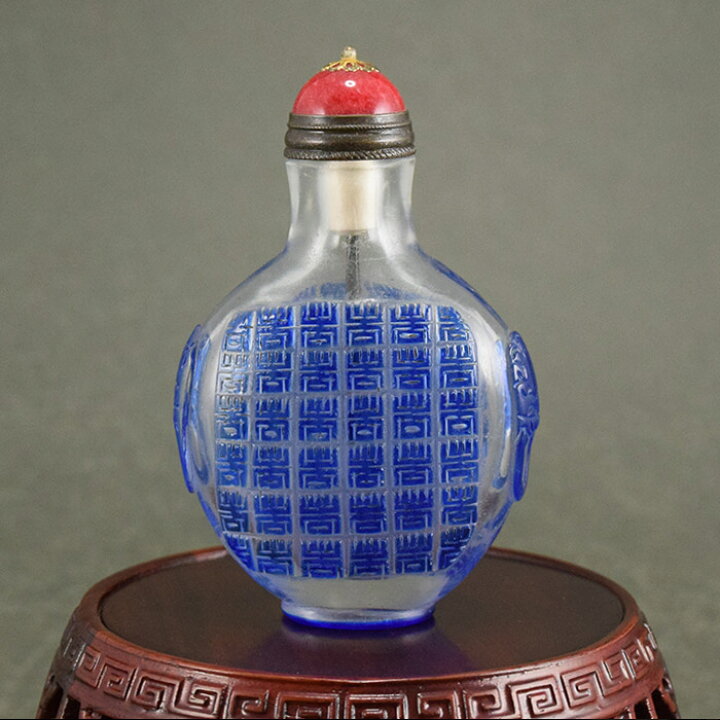 楽天市場】紺碧の美しい世界鼻煙壺190101鼻煙壷 鼻煙壺 中国 芸術  