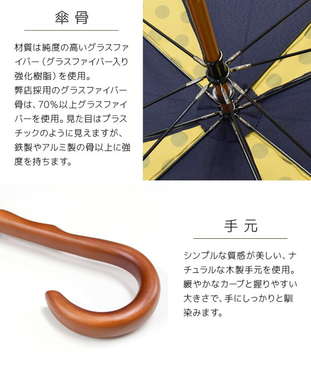 楽天市場 雨傘 レディース 長傘 ドット切り替え スクエアスタイル アンブレラ 雨傘 レディース 長傘 大判 大きい 大きめ ポップ ドット 水玉 スクエア 四角 雨傘 梅雨 ゲリラ豪雨 シノワズリーモダン京都