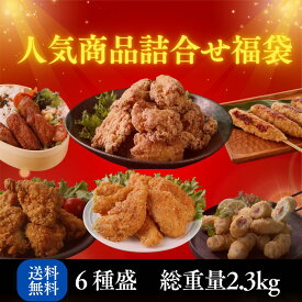 【お買い物マラソン 500円オフクーポン】 送料無料 祝！24周年記念！中身が見える国産チキン福袋 全6品 総重量2,320g 冷凍 人気 おすすめ （セット内容：生姜香る鶏屋の唐揚げ、つくね、梅しそささみ、やみつきチキン、ニンニク醤油唐揚げ、ささみフライドチキン) 福袋 6種