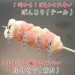 通の焼き鳥背肉テールふりそでぼんじり