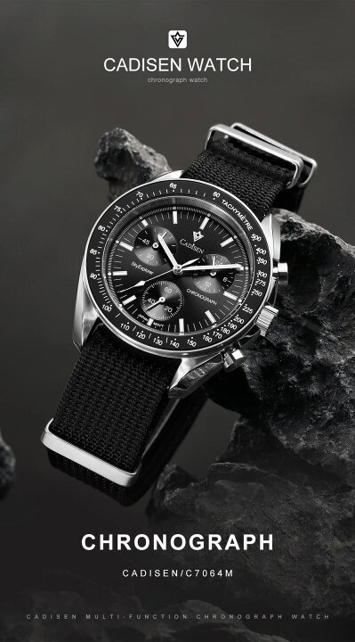 楽天市場】CADISEN カディセン C7064 メンズ腕時計 SEIKO VK63 日本製 