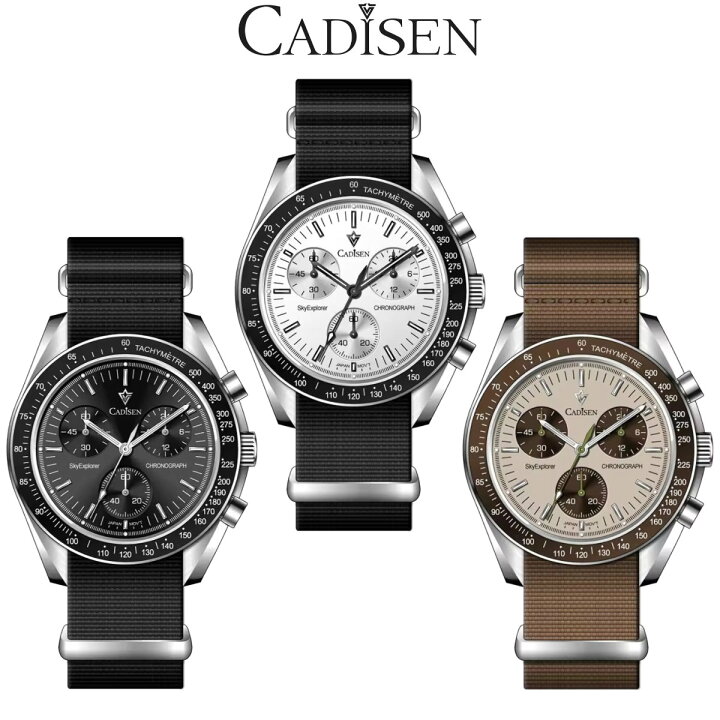 楽天市場】CADISEN カディセン C7064 メンズ腕時計 SEIKO VK63 日本製 