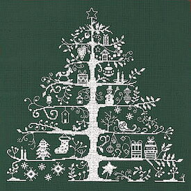 送料無料 DMC 刺繍キット クロスステッチ クリスマスツリー クリスマス Christmas Treeクリスマスツリー（グリーン/ホワイト）初心者向け